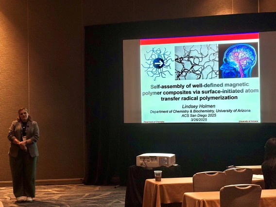 CBC Student Lindsey Holmen presenting at ACS 2025